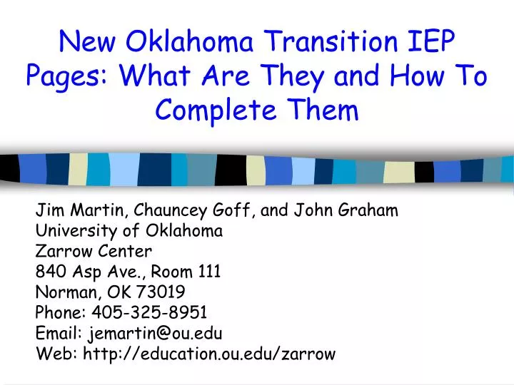 new oklahoma transition iep pages what are they and how to complete them