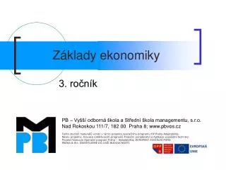 z klady ekonomiky