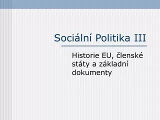 soci ln p olitika iii