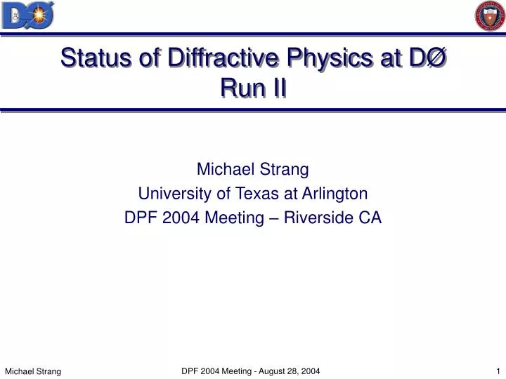 status of diffractive physics at d run ii