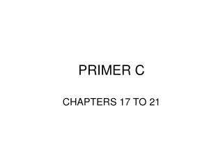 PRIMER C