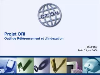 projet ori outil de r f rencement et d indexation