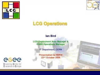 LCG Operations