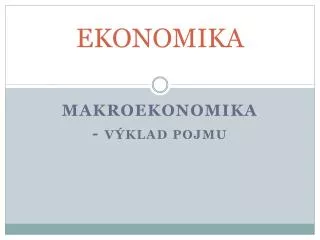ekonomika