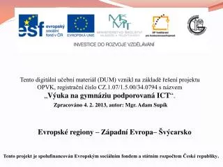 evropsk regiony z padn evropa v carsko