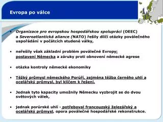 evropa po v lce