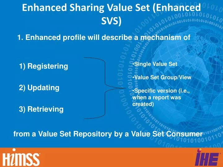 enhanced sharing value set enhanced svs