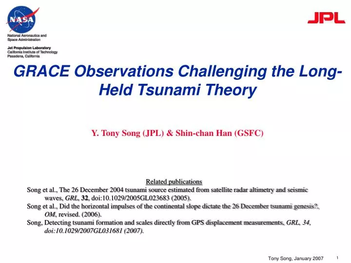grace observations challenging the long held tsunami theory