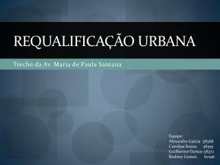 requalifica o urbana