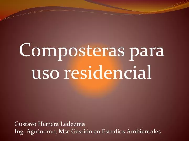 composteras para uso residencial