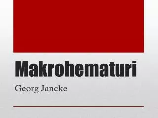 Makrohematuri