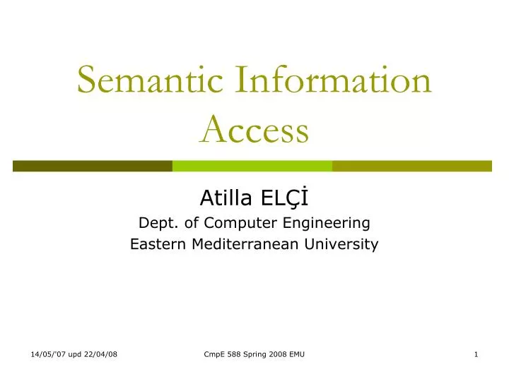 semantic information access