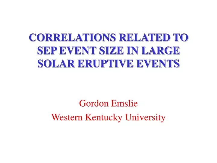 correlations related to sep event size in large solar eruptive events