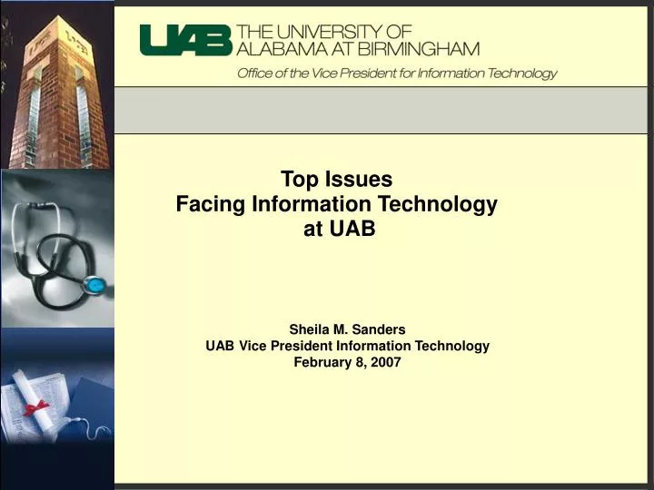 top issues facing information technology at uab