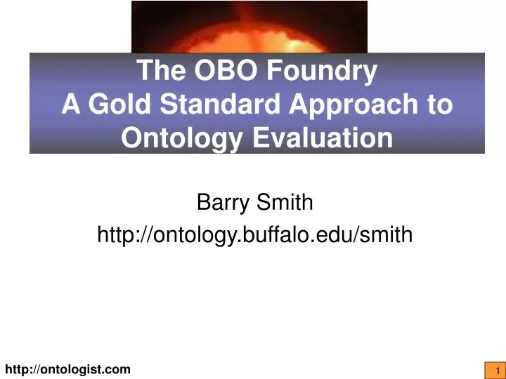 the obo foundry a gold standard approach to ontology evaluation