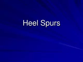 Heel Spurs