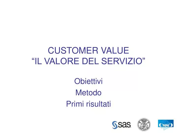 customer value il valore del servizio