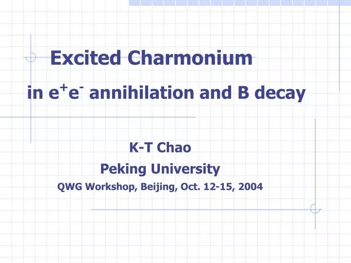 excited charmonium in e e annihilation and b decay