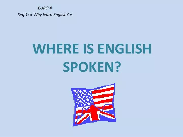 where is english spoken