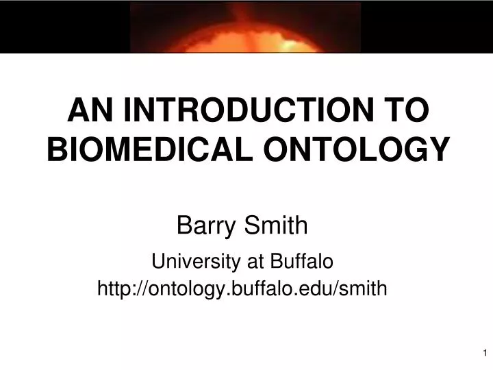 an introduction to biomedical ontology