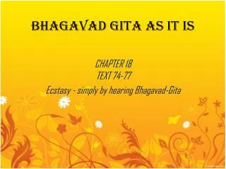 BHAGAVAD GITA AS IT IS