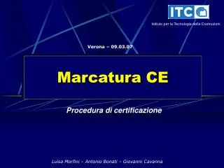 marcatura ce