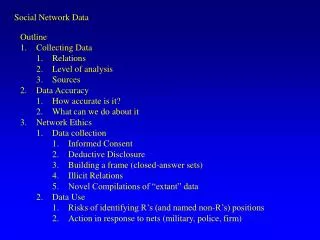 Social Network Data