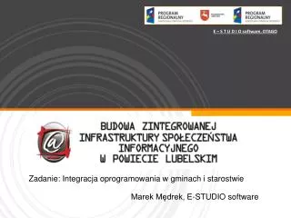 zadanie integracja oprogramowania w gminach i starostwie