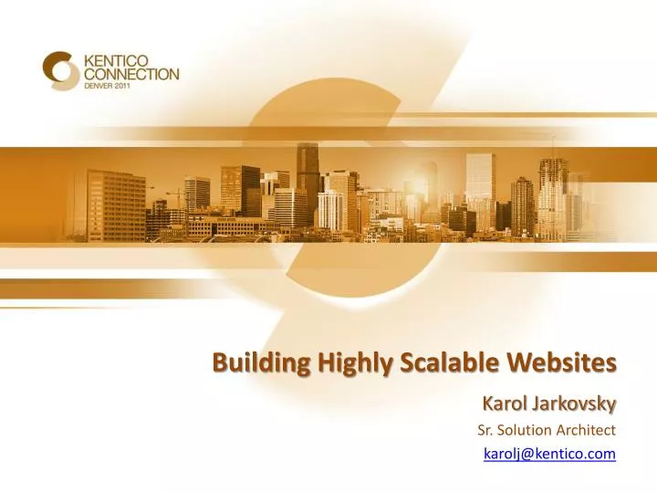 building highly scalable websites