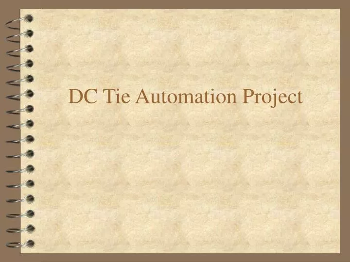 dc tie automation project