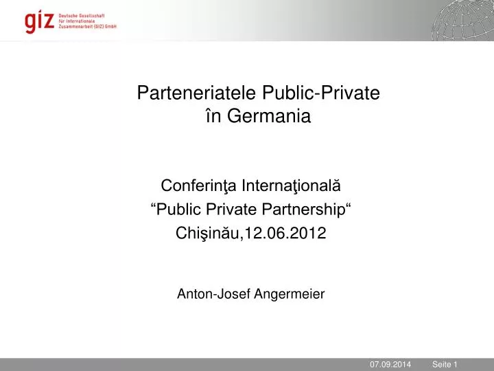 parteneriatele public private n germania