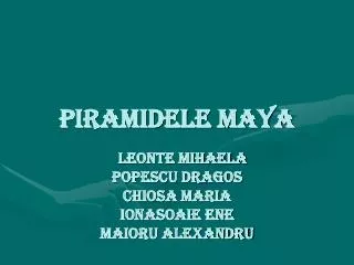 piramidele maya