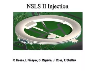 NSLS II Injection