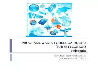 programowanie i obs uga ruchu turystycznego wiczenia