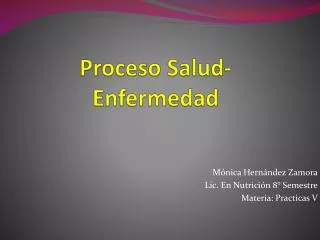proceso salud enfermedad