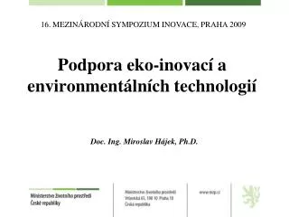 podpora eko inovac a environment ln ch technologi