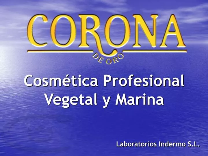 cosm tica profesional vegetal y marina