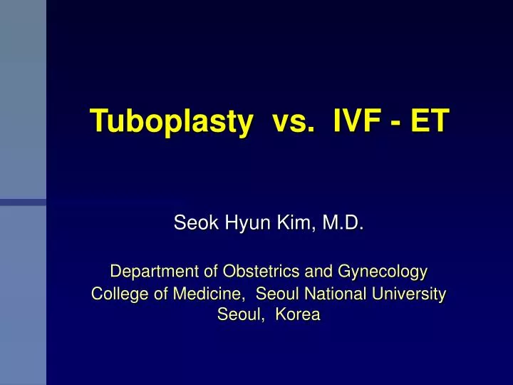tuboplasty vs ivf et