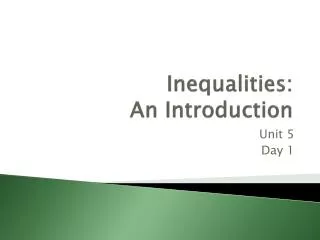 Inequalities: An Introduction