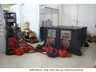 EMR detector lying beam -face up in Geneva workshop