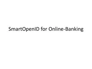 SmartOpenID for Online-Banking