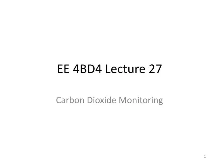 ee 4bd4 lecture 27