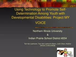 Northern Illinois University &amp; Indian Prairie School District #204