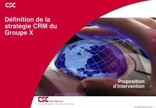 d finition de la strat gie crm du groupe x