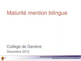 maturit mention bilingue