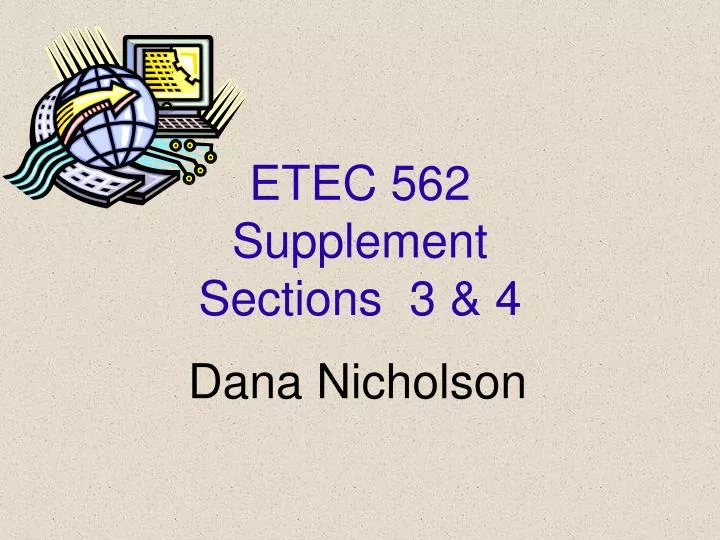 etec 562 supplement sections 3 4