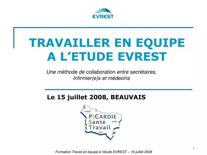 travailler en equipe a l etude evrest