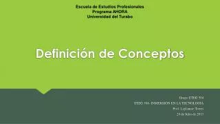 definici n de conceptos