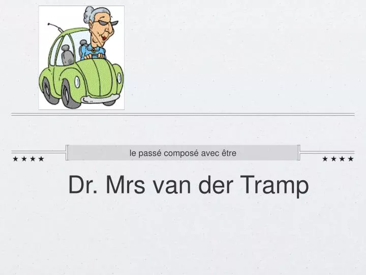 dr mrs van der tramp