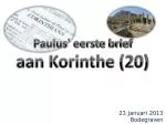 Paulus' eerste brief aan Korinthe (20) - slide 1